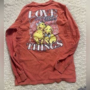 Women's Long Sleeve Tee with Dog Print